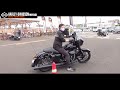 【ハーレーダビッドソン】この巨体を取り回しするコツは覚えておきたい。（ハーレー harley davidson 宮城 仙台 東北 押し方 動かし方 移動 ）