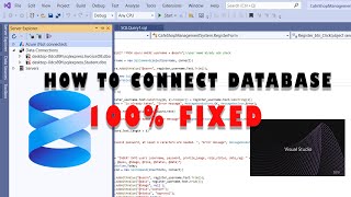 How to Connect SQL server database with visual Studio C#