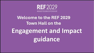 Ref Town Hall Engagement And Impact