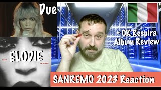 ELODIE : "DUE" Sanremo 2023 song REACTION + OK, RESPIRA New ALBUM REVIEW