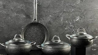 Stylish and Healthy Let's Have a Look Together 😉Karaca Avanos New Bio Granite 7 Piece Cookware Set