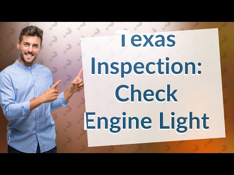 Can you pass a car inspection with the check engine light on in Texas?