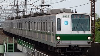 千代田線6000系6122F 綾瀬車両基地出庫