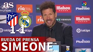 ATLÉTICO MADRID 1 REAL MADRID 1 | Rueda de prensa de SIMEONE | Diario AS