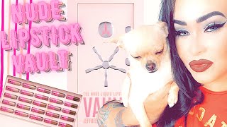 Jeffree Star Cosmetics Nude Lipstick Vault Demo, Review and Swatches