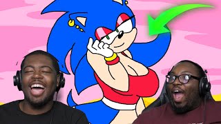 Sonic Meets Female Sonic REACTION - @MugiMikey