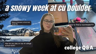 college Q\u0026A and cu boulder vlog