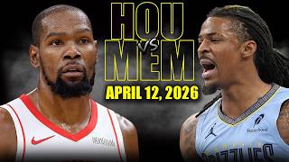 Houston Rockets vs Memphis Grizzlies Full Game Highlights – April 12, 2026 | NBA Season