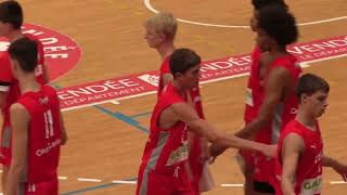 Passe Soren Bracq dunk Gabin Lefort (U18 Cholet-Challans 25-09-22)