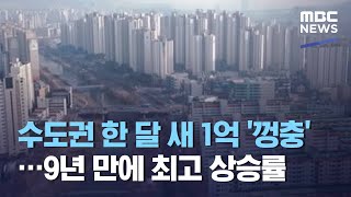 수도권 한 달 새 1억 '껑충'…9년 만에 최고 상승률 (2021.01.21/뉴스데스크/MBC)