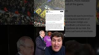 Los aficionados del Manchester City dicen que la pancarta iba dirigida a Florentino Pérez #futbol