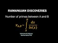 #Ramanujan discoveries (1st fact: prime numbers formula)