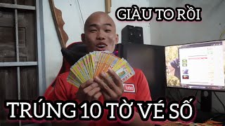 LẦN ĐẦU THÉP TRÚNG 10 TỜ VÉ SỐ, MUA CỦA ÔNG LÃO BỊ MÙ