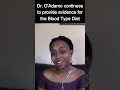 blood type diet dr. d’adamo proves with evidence shortsvideo bloodtypediet eatrightforyourtype