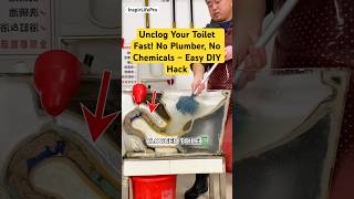 Unclog Your Toilet Fast! No Plumber, No Chemicals – Easy DIY Hack #diy #diyprojects #shorts