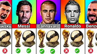 Famous Football Winners and Losers of World Cup and Ballon d'or