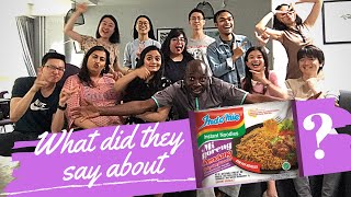 INTERNATIONAL STUDENTS TRIED INDOMIE GORENG RENDANG (Klik subtitles Indonesia di setting)