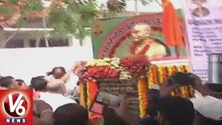 Amit Shah Nalgonda Tour | Inaugurates BJP Leader Maisaiah Statue In Chandur | V6 News