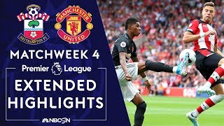 Southampton v. Manchester United | PREMIER LEAGUE HIGHLIGHTS | 8/31/19 | NBC Sports