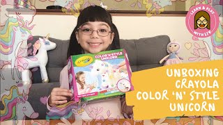 Unboxing Crayola COLOR ‘N’ STYLE UNICORN 🦄