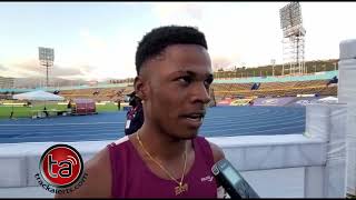 Deandre Daley Stays Focused on 100m Race at Champs23