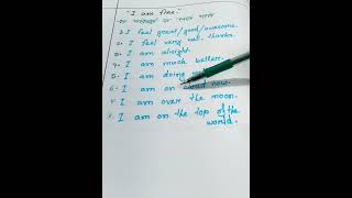 I am fine,,, এর পরিবর্তে আমরা যে সেন্টেন্স ব্যবহার করতে পারি #subscribers#students #education #study