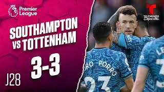 Highlights & Goals: Southampton vs. Tottenham 3-3 | Premier League | Telemundo Deportes