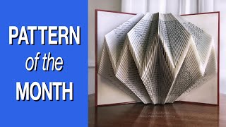 Book Folding Pattern of the Month for July: Zigzag | Geometric Folded Book Art | DIY Paper Craft