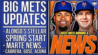 BIG Mets Updates: Alonso's STELLAR Start, Marte News, Relievers Cabrera \u0026 Gose IMPRESS, Acuna Latest