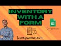 Create an INVENTORY System in Google Sheets with Apps Script 🚀 | CRUD Input Form Tutorial