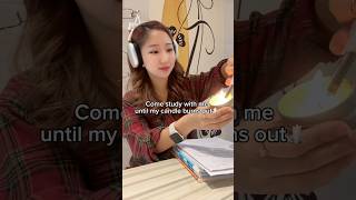 Come study with me until my candle burns out🕯️🤡 Tag someone you want to study like this with!