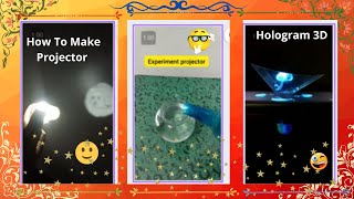 Projector / How To make Hologram 3D /Smart Phone Projector Experiment / #projector