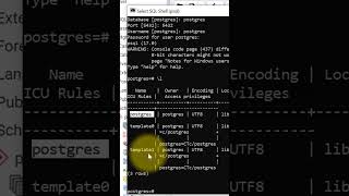 How To Confirm If Database Is Connected Using psql Tool || Best PostgreSQL Tutorial Shorts