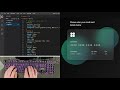 ASMR Programming - Glassmorphism Credit Card using Html CSS and Javascript - No Talking