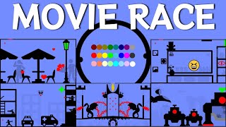 24 Marble Race EP. 51: Movie Race (by Algodoo)