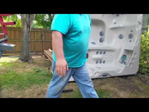 Moving a Cal Spa Hot Tub by myself DIY How To Move CalSpa One Man move Moving a Cal Spa Hot Tub by myself DIY How To Move CalSpa One Man move