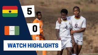 GHANA VS IVORY COAST(5-0)-WAFU U17 SEMIS-GOALS\u0026HIGHLIGHTS