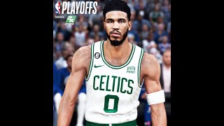 NBA 2K23 PC Modded Playoffs Semi Finals ESPN Simulation gameplay 2023 Celtics vs 76ers game 6