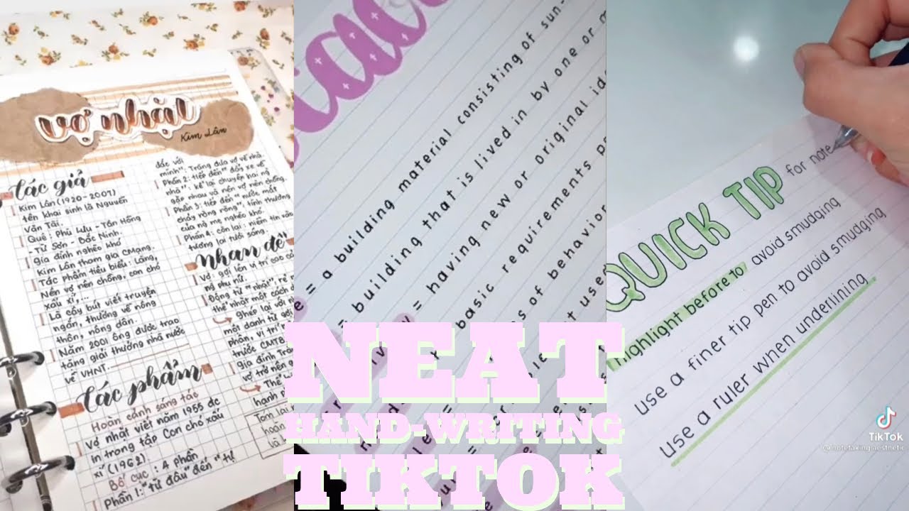 Neat Hand Writing Tiktok Compilation Part 3 Youtube