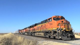 BNSF 7084 Leads a Z-Train, Chadwick, IL 12/4/20