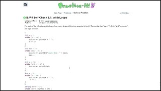 Java Practice It || 5.1 whileLoops || whileLoops basics
