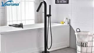 How to install floor mounted bathtub filler tap? Freestanding Bath Tub faucet Installation guide