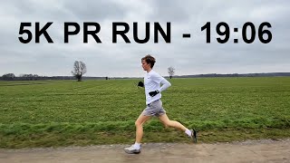 5K PR RUN | 19:06 in Extreme Wind | Ultimaterunning