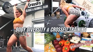 CROSSFIT class and BARBELL vlog , body diversity in fitness