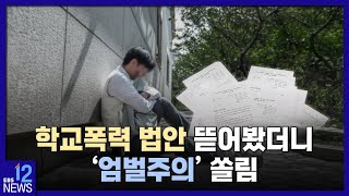 학교폭력 법안 뜯어봤더니…'엄벌주의' 쏠림 / EBS뉴스 2023. 03. 09