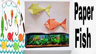paper fish Making easy craft l paper fish banane ka tariqa l Nursery craft ideas l paper craft easy