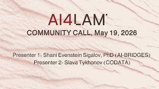 AI4LAM Community Call - May 19, 2026