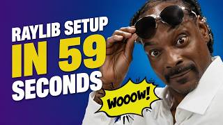 Raylib 6.0 Setup in 59 Seconds | C++ | CMake Tutorial! #cpp #raylib #tutorial