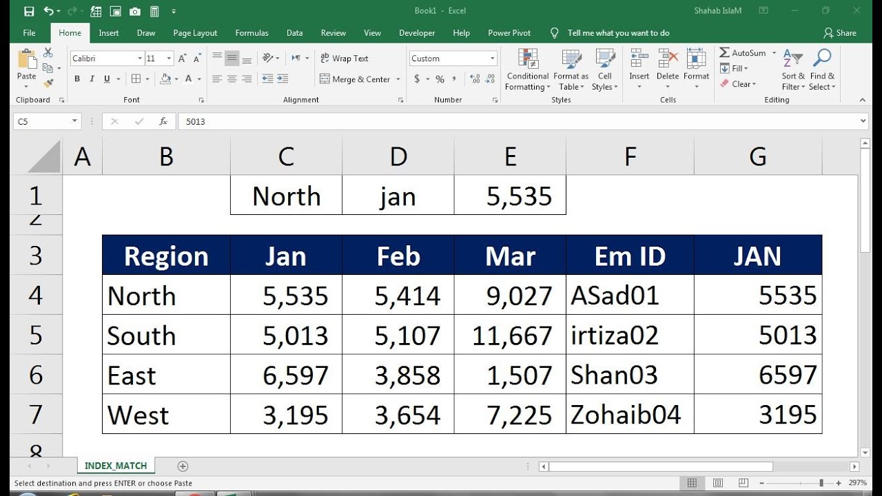 Index Match Multiple Criteria Rows And Columns - YouTube