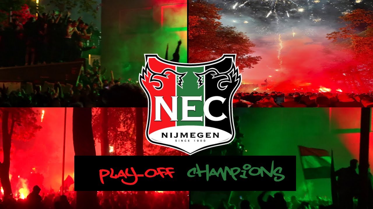 NEC Nijmegen Play-offs Kampioen Sfeerimpressie 23.05.2021 - YouTube